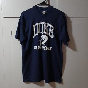 Vintage Single Stitch Duke Blue Devils T-shirt Navy Blue RP Sportswear XL Tag